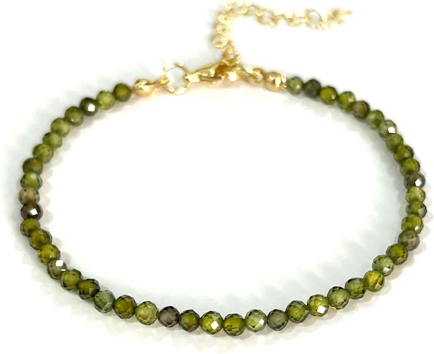14K Gold Beaded Gemstone Bracelets for Women Colorful Boho Natural Stone Bracelet Adjustable Cute Womens Jewelry Gifts