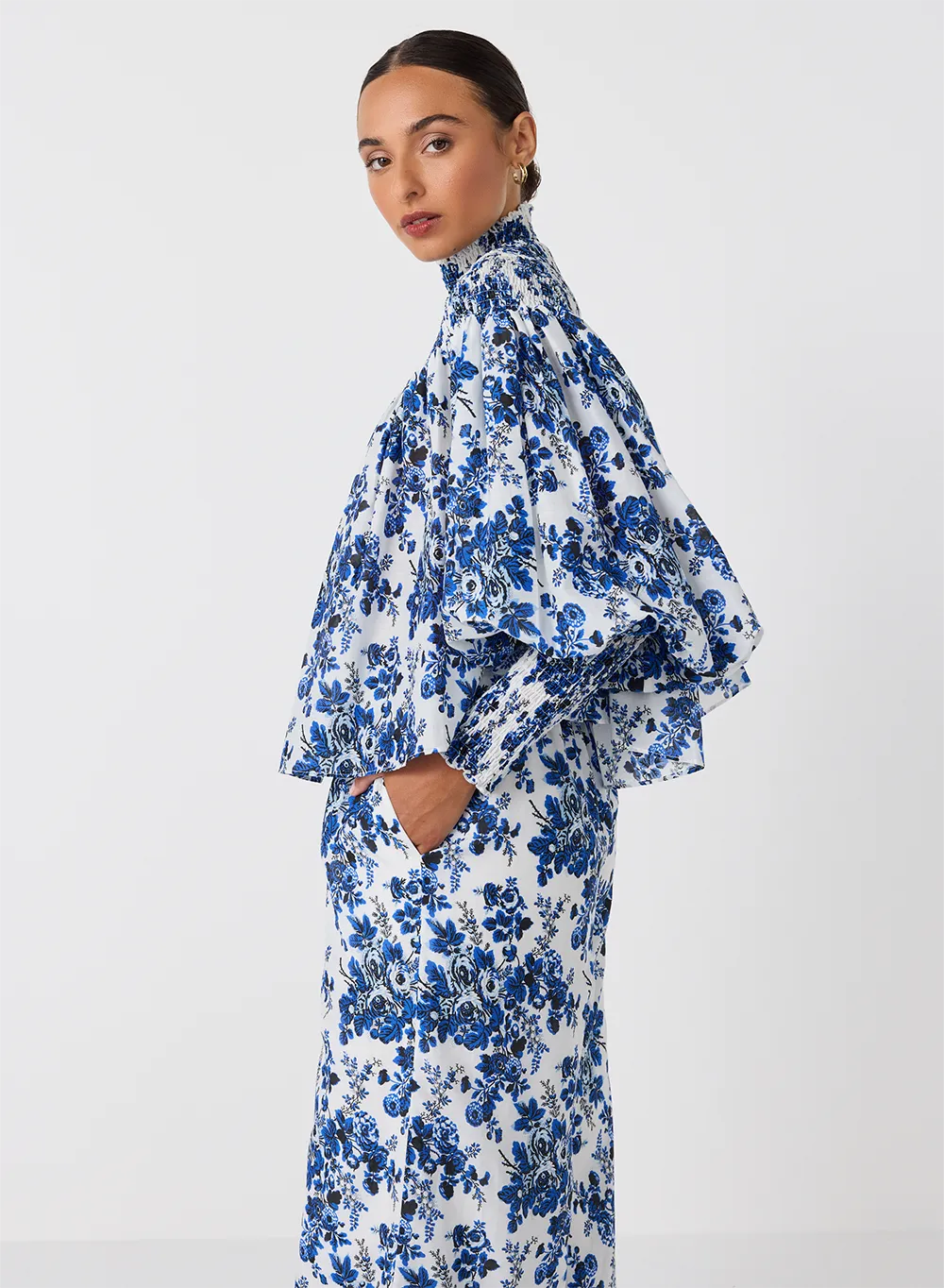 Antonia Silk Cotton Smock Top