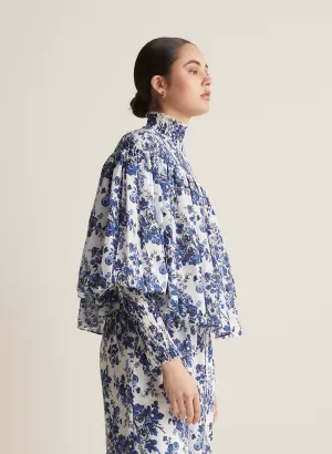 Antonia Silk Cotton Smock Top