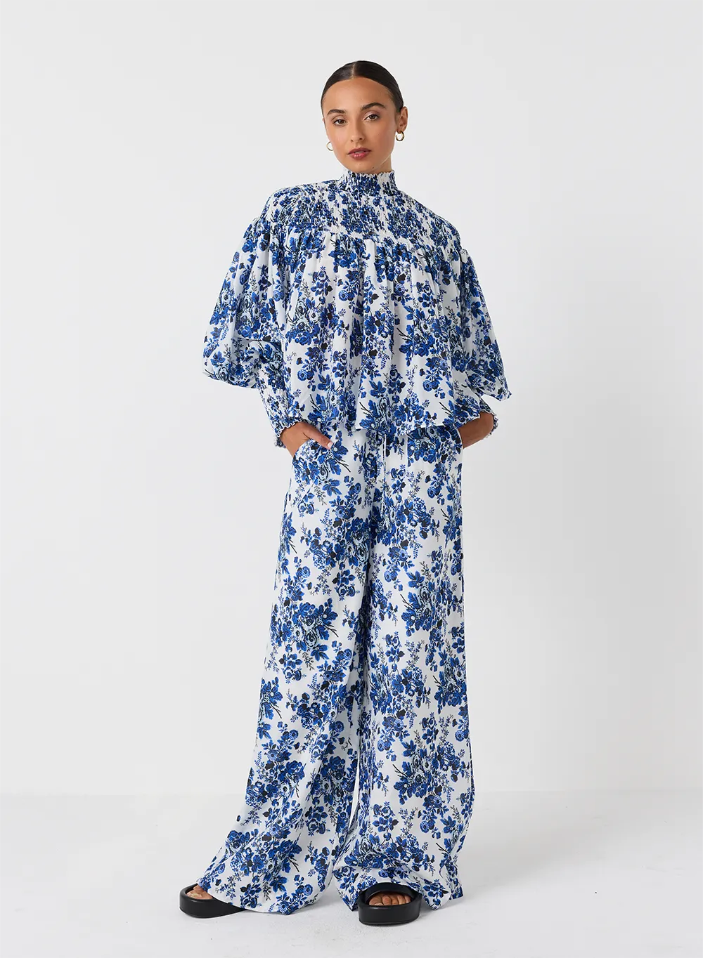 Antonia Silk Cotton Smock Top