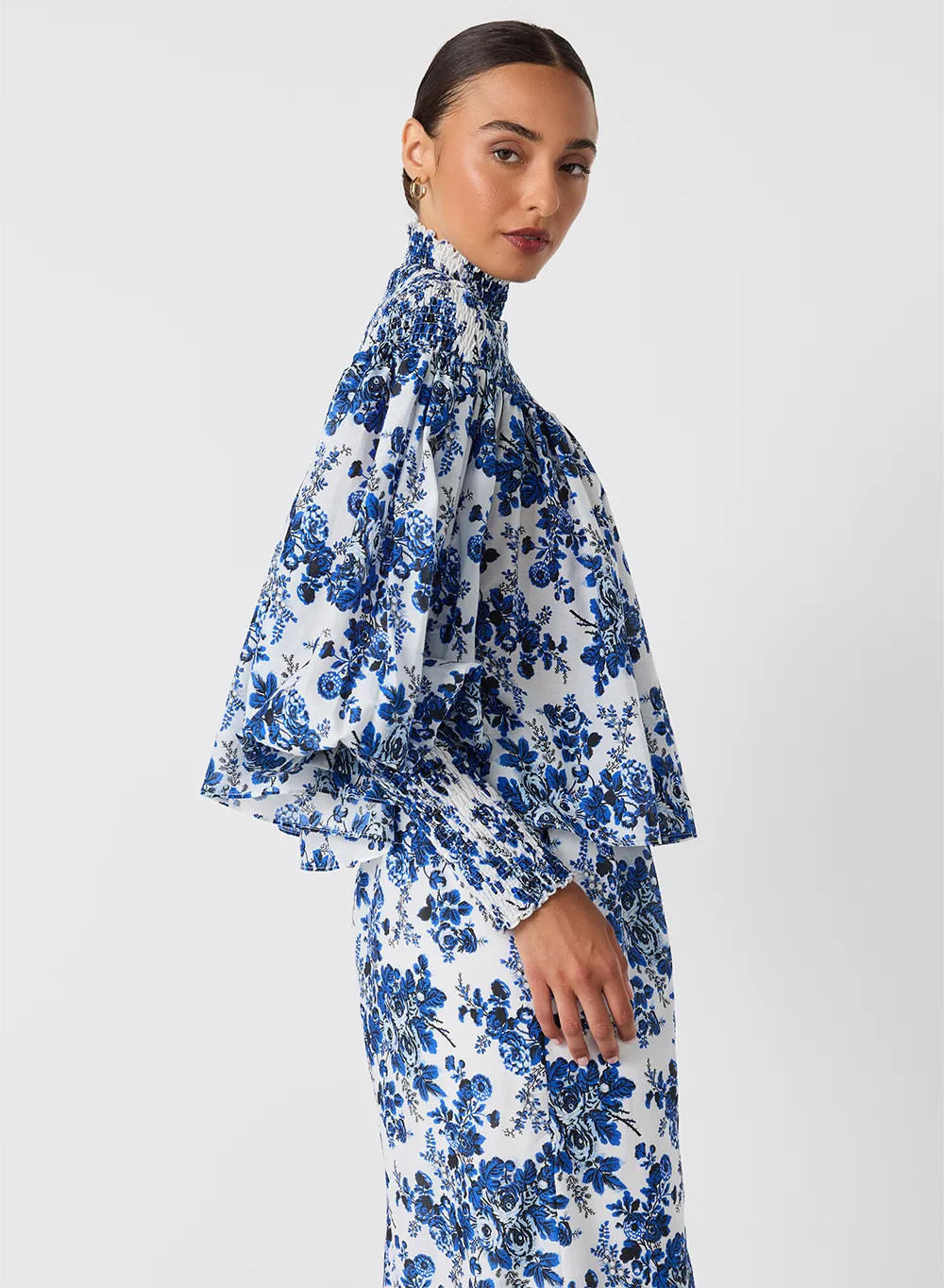 Antonia Silk Cotton Smock Top