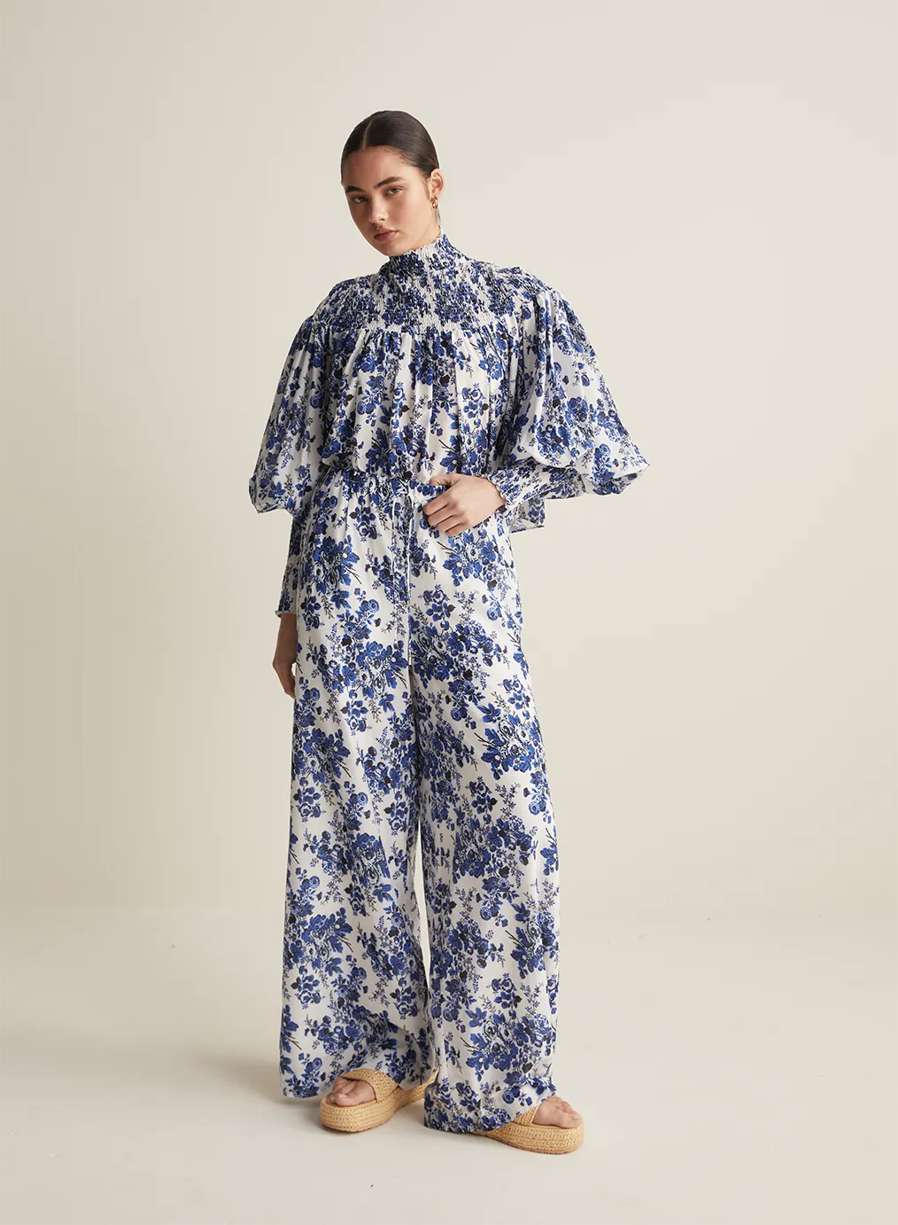 Antonia Silk Cotton Smock Top