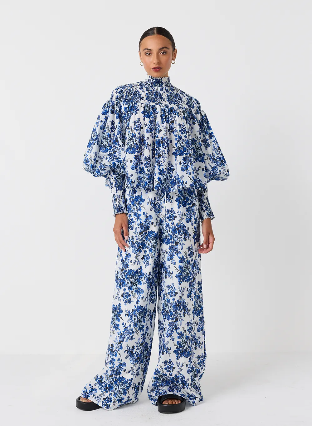 Antonia Silk Cotton Smock Top