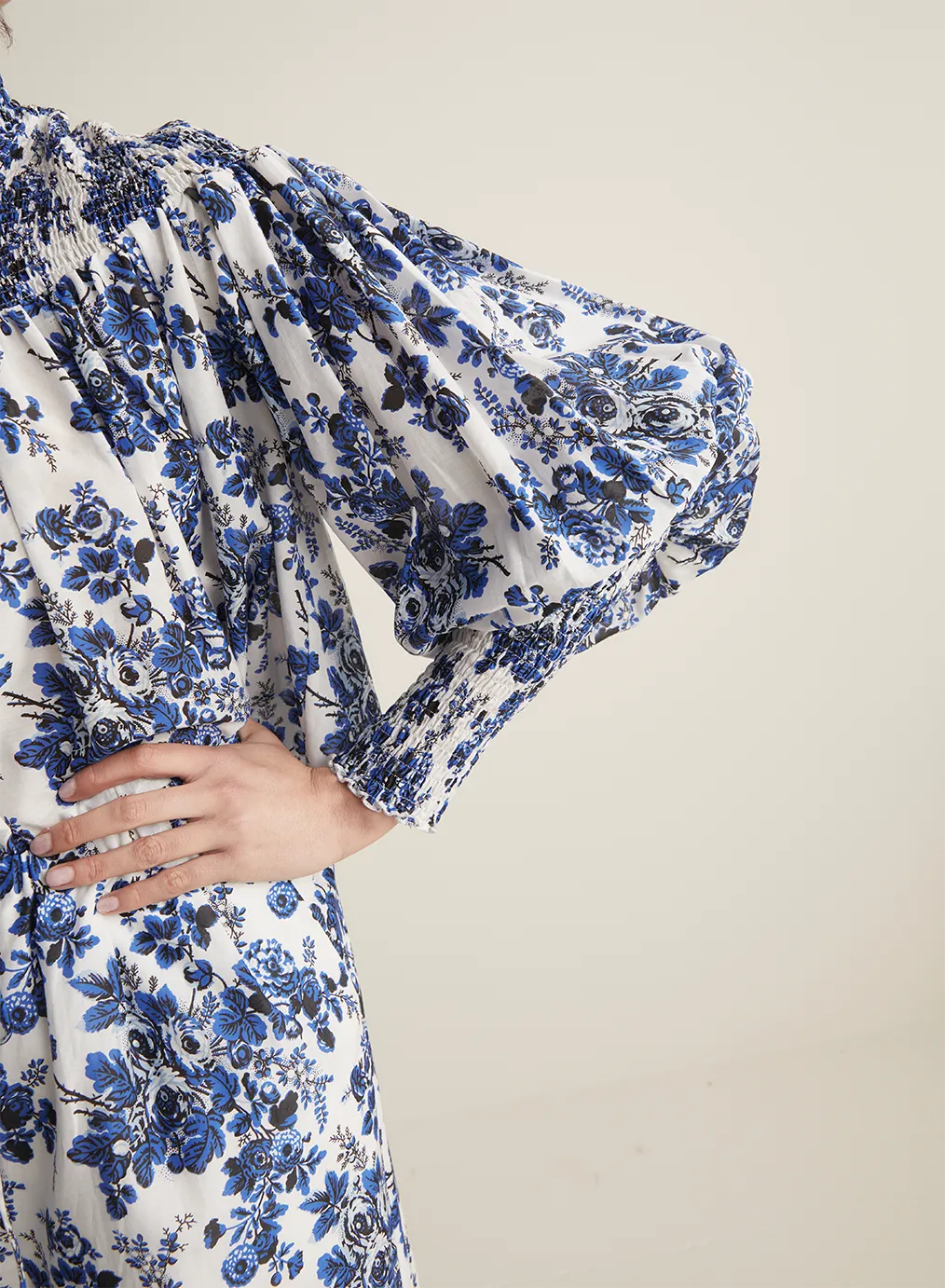 Antonia Silk Cotton Smock Top