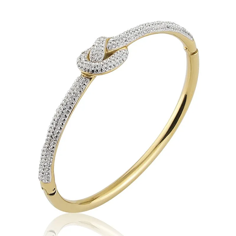 Crystal Casting Concentric Knot Bangle