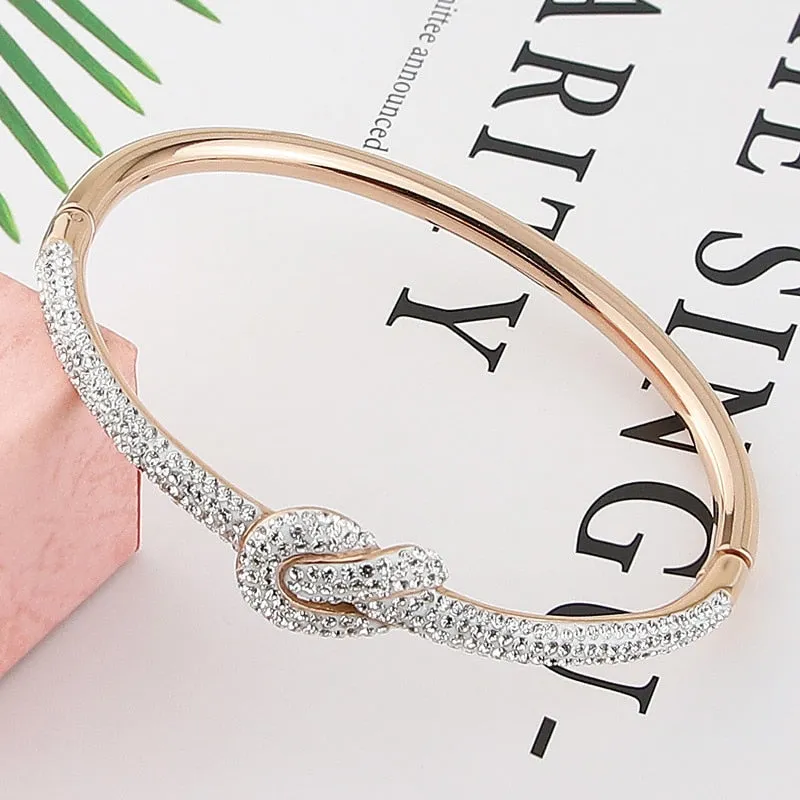 Crystal Casting Concentric Knot Bangle
