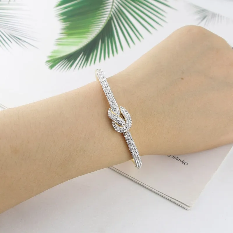 Crystal Casting Concentric Knot Bangle