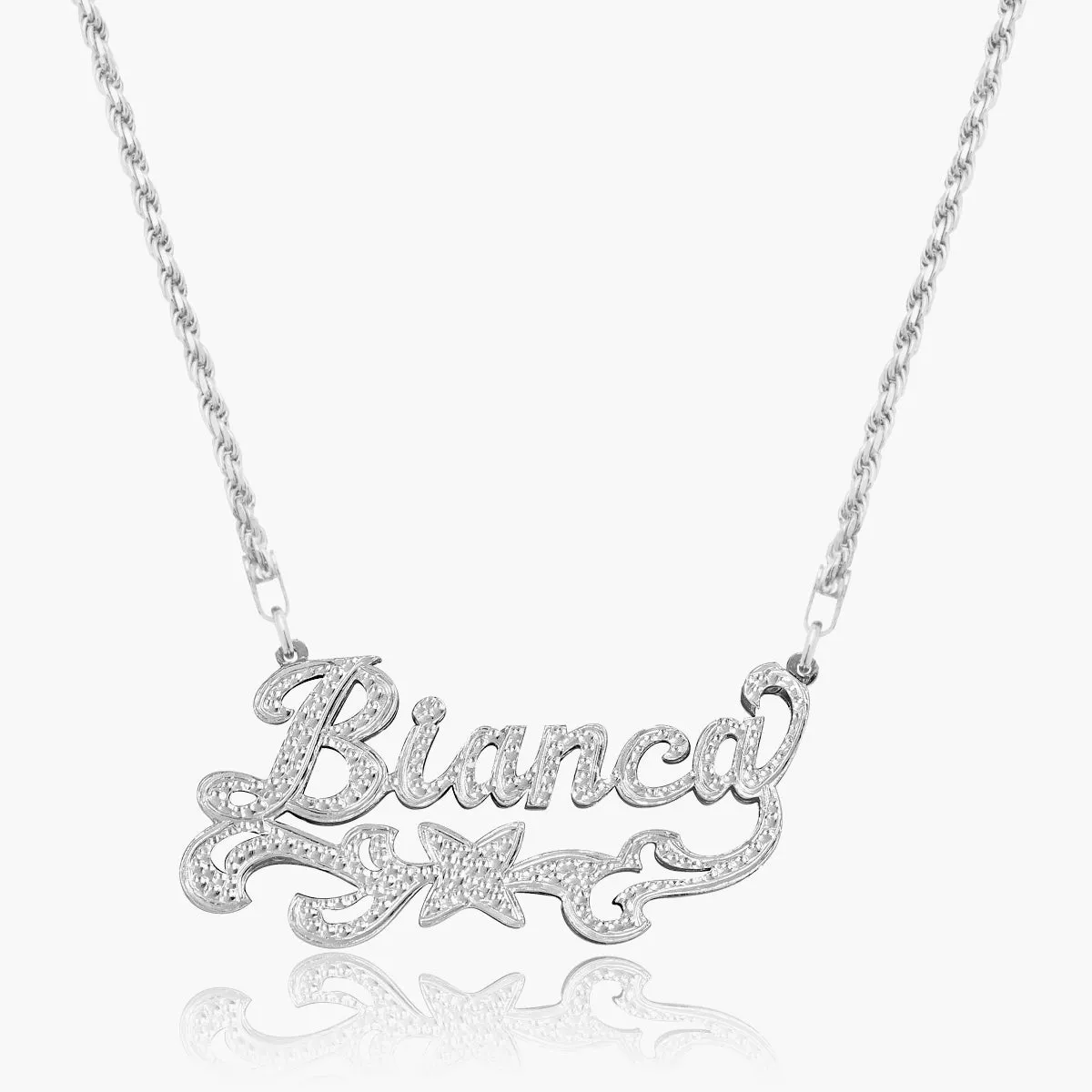 Double Plated Star Name Necklace