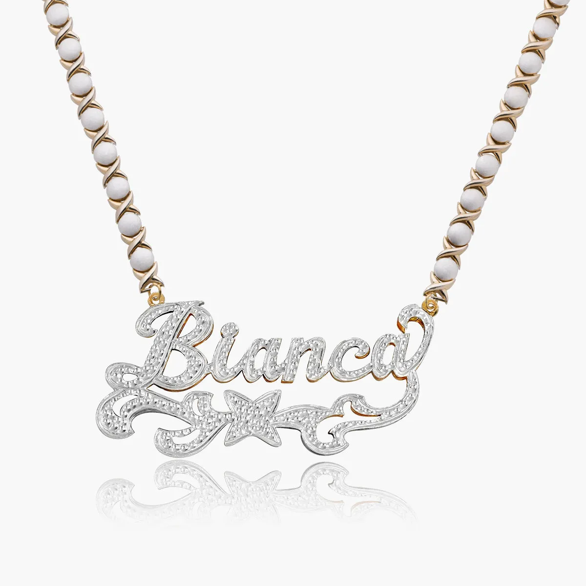 Double Plated Star Name Necklace