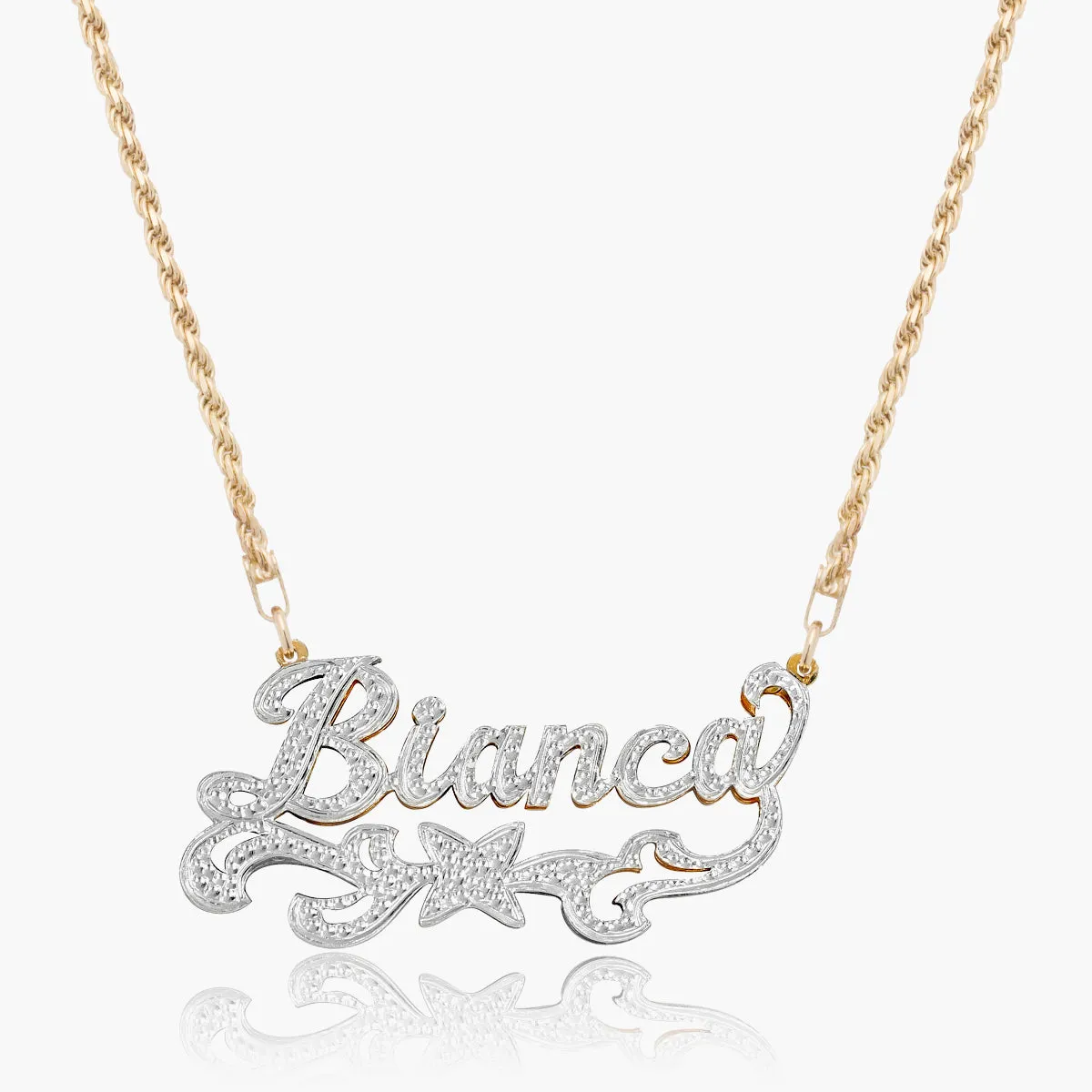 Double Plated Star Name Necklace
