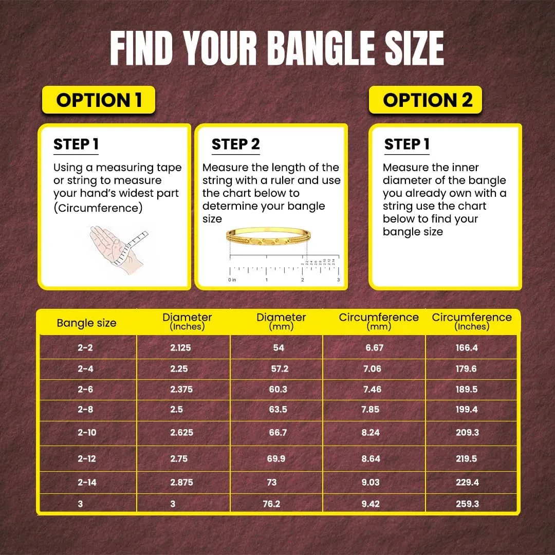 KF101044 - AD stone Bangle (Pair)