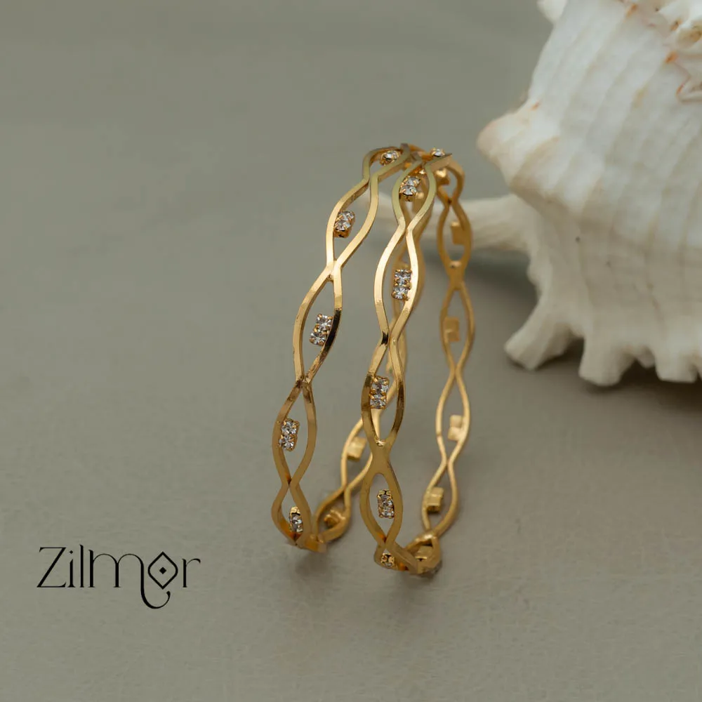 KF101044 - AD stone Bangle (Pair)