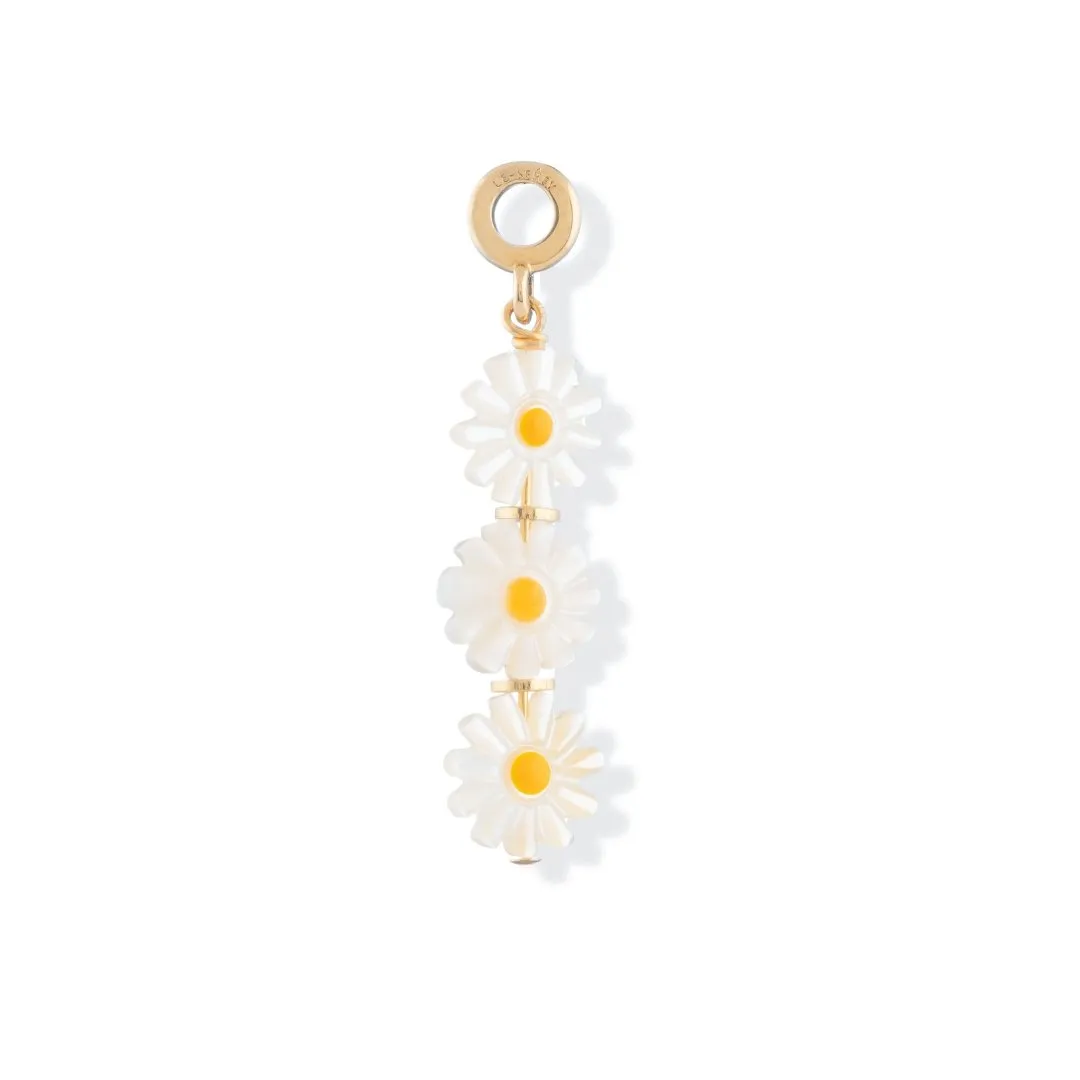 Mother of Pearl Daisy Stack Charm