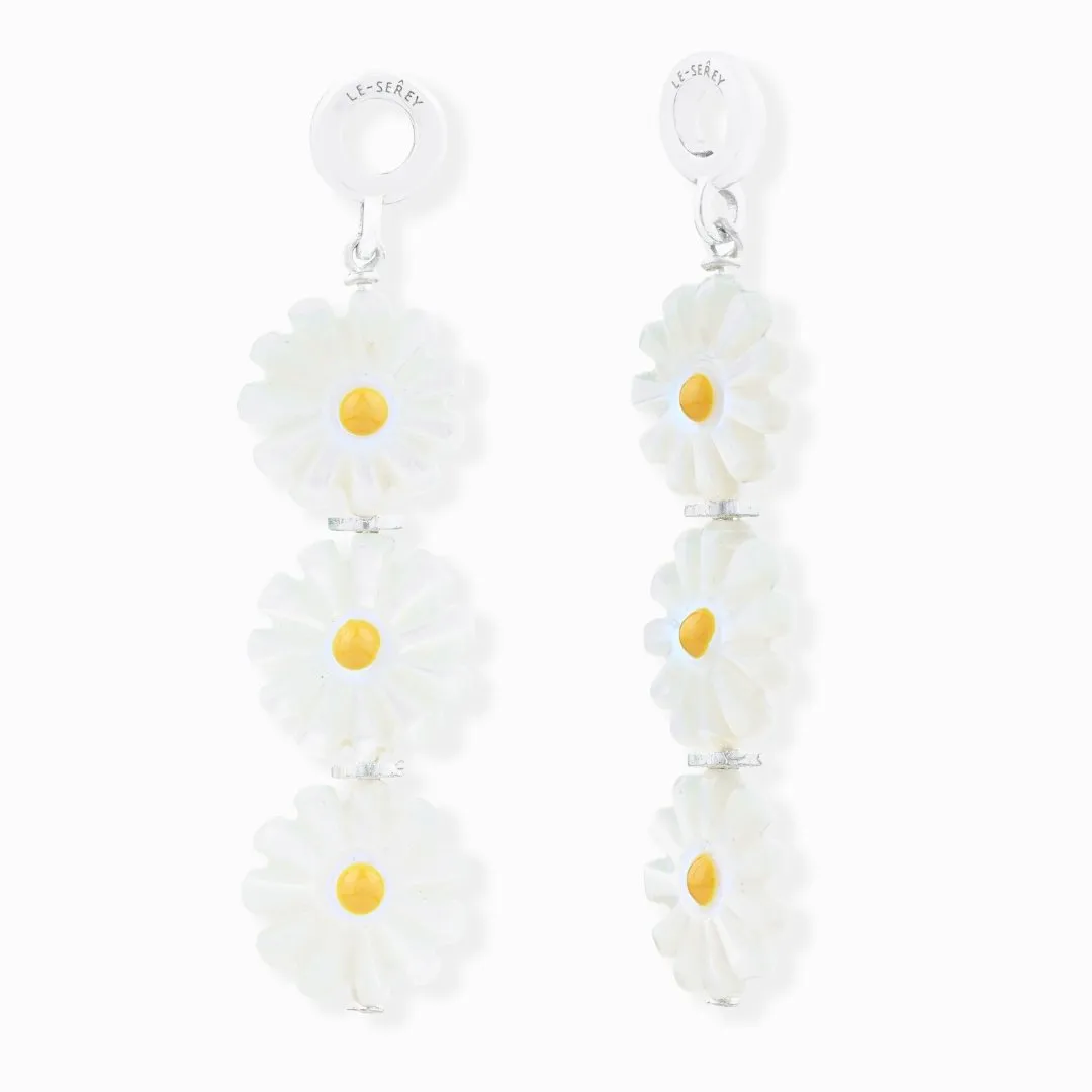 Mother of Pearl Daisy Stack Charm