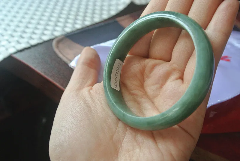 Natural Jade Bangle Jadeite Bangle Internal Diameter 53.5mm BER113