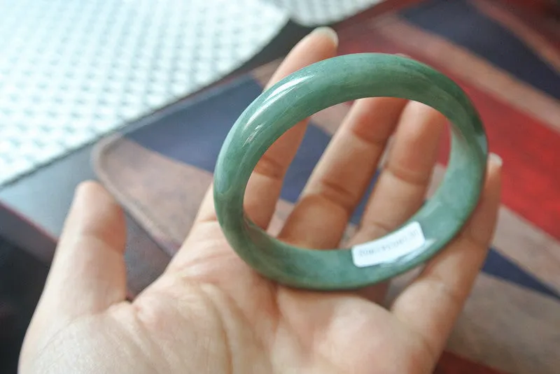 Natural Jade Bangle Jadeite Bangle Internal Diameter 53.5mm BER113