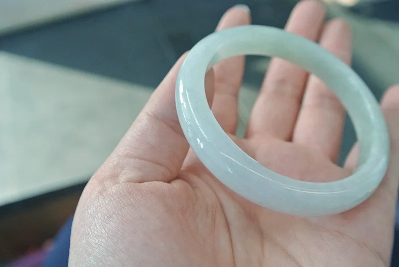 Natural Jade Bangle Jadeite Bangle Internal Diameter 53.5mm BER160