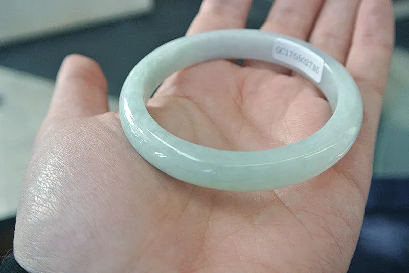 Natural Jade Bangle Jadeite Bangle Internal Diameter 53.5mm BER160