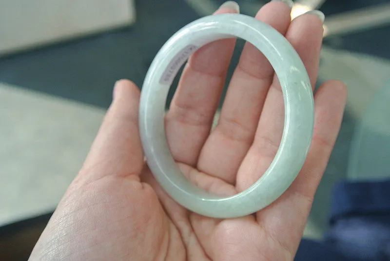 Natural Jade Bangle Jadeite Bangle Internal Diameter 53.5mm BER160