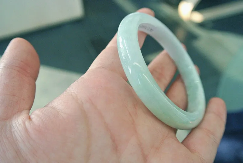 Natural Jade Bangle Jadeite Bangle Internal Diameter 53.5mm BER160