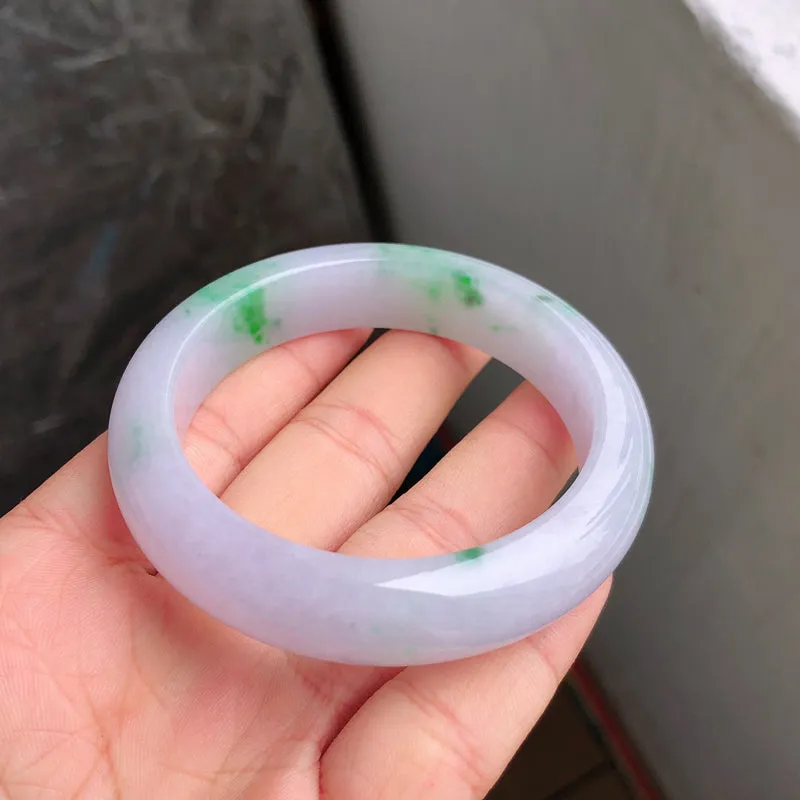 Natural Jade Bangle Jadeite Bangle Internal Diameter 53.6mm NBE060