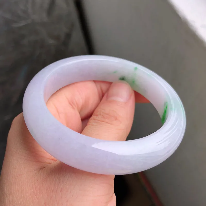 Natural Jade Bangle Jadeite Bangle Internal Diameter 53.6mm NBE060