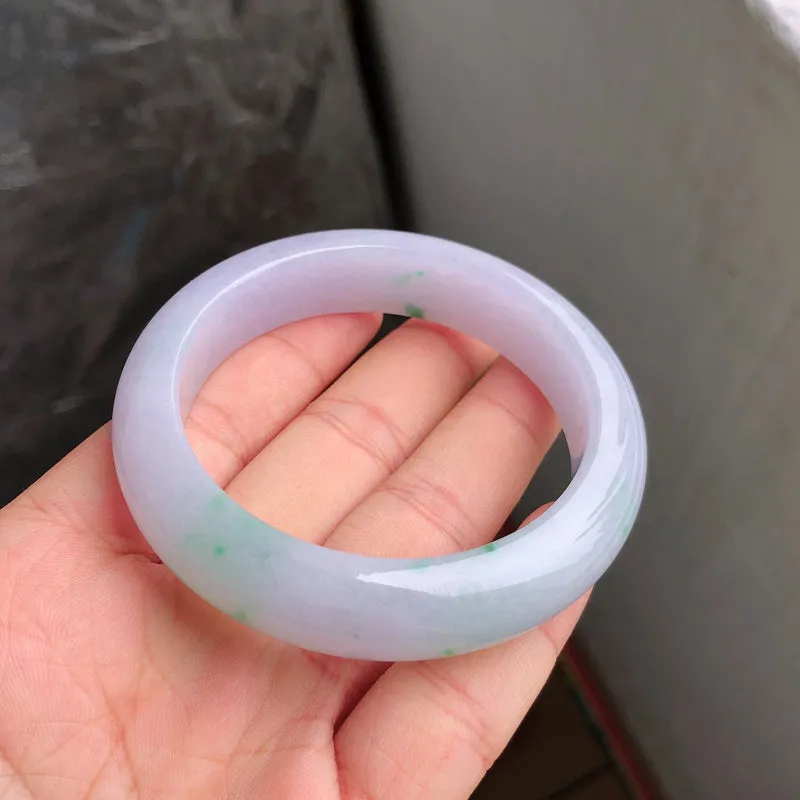 Natural Jade Bangle Jadeite Bangle Internal Diameter 53.6mm NBE060