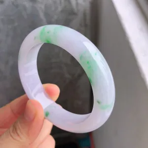 Natural Jade Bangle Jadeite Bangle Internal Diameter 53.6mm NBE060