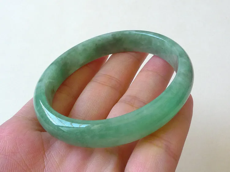 Natural Jade Bangle Jadeite Bangle Internal Diameter 53.7x47.5mm BER158