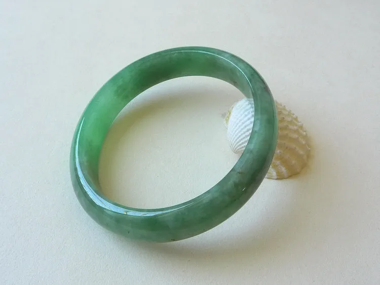 Natural Jade Bangle Jadeite Bangle Internal Diameter 53.7x47.5mm BER158