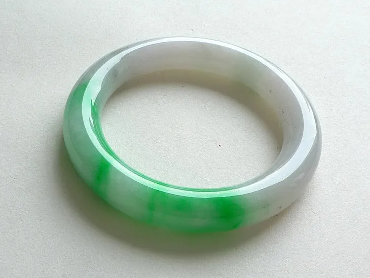 Natural Jade Bangle Jadeite Bangle Internal Diameter 54.5mm BER572