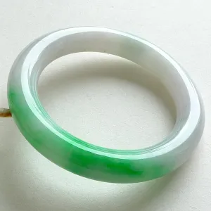 Natural Jade Bangle Jadeite Bangle Internal Diameter 54.5mm BER572
