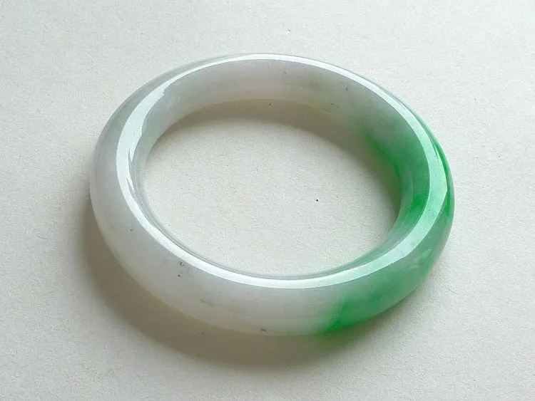 Natural Jade Bangle Jadeite Bangle Internal Diameter 54.5mm BER572