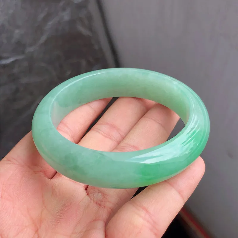 Natural Jade Bangle Jadeite Bangle Internal Diameter 54.8mm NBE098
