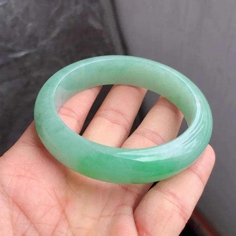 Natural Jade Bangle Jadeite Bangle Internal Diameter 54.8mm NBE098
