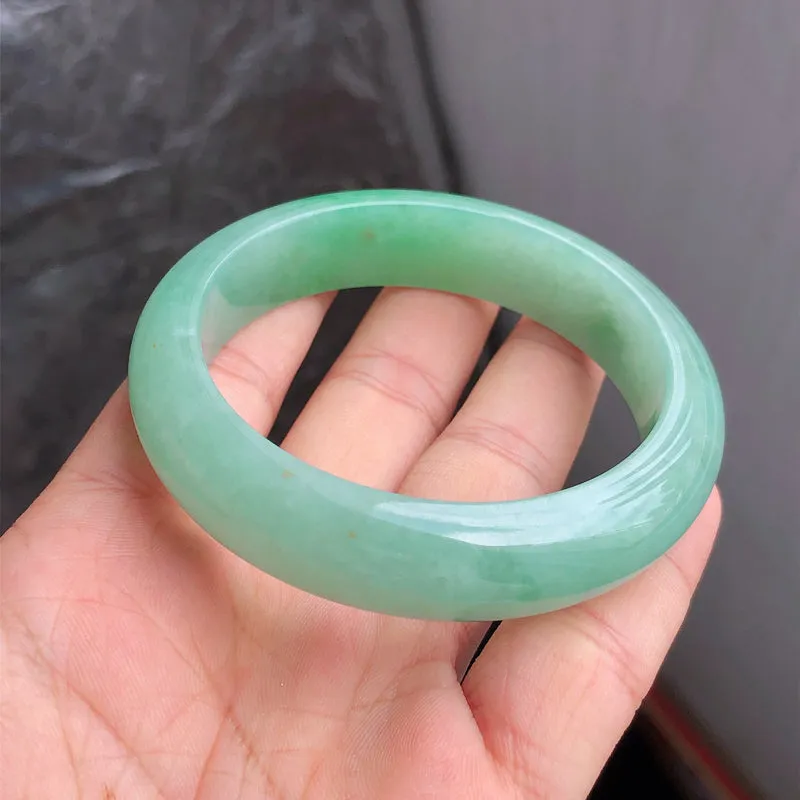Natural Jade Bangle Jadeite Bangle Internal Diameter 54.8mm NBE098