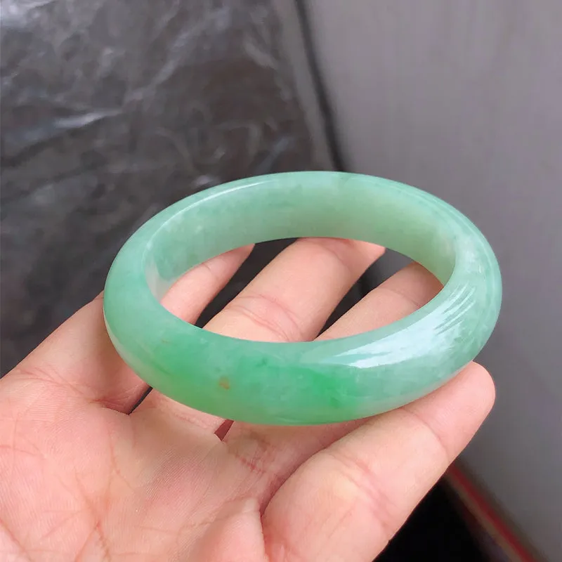 Natural Jade Bangle Jadeite Bangle Internal Diameter 54.8mm NBE098