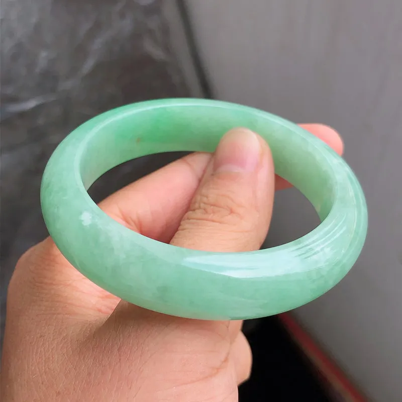 Natural Jade Bangle Jadeite Bangle Internal Diameter 54.8mm NBE098