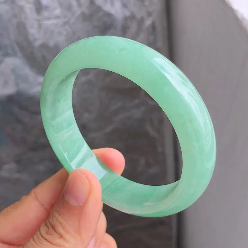 Natural Jade Bangle Jadeite Bangle Internal Diameter 54.8mm NBE098