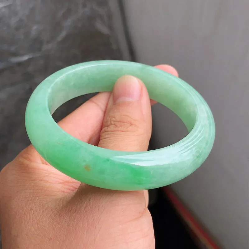 Natural Jade Bangle Jadeite Bangle Internal Diameter 54.8mm NBE098