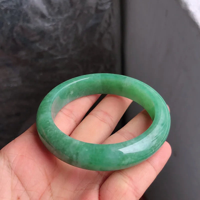 Natural Jade Bangle Jadeite Bangle Internal Diameter 55.6mm NBE070