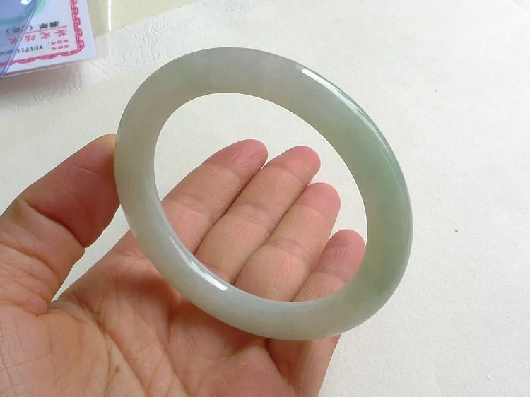 Natural Jade Bangle Jadeite Bangle Internal Diameter 55mm BER486