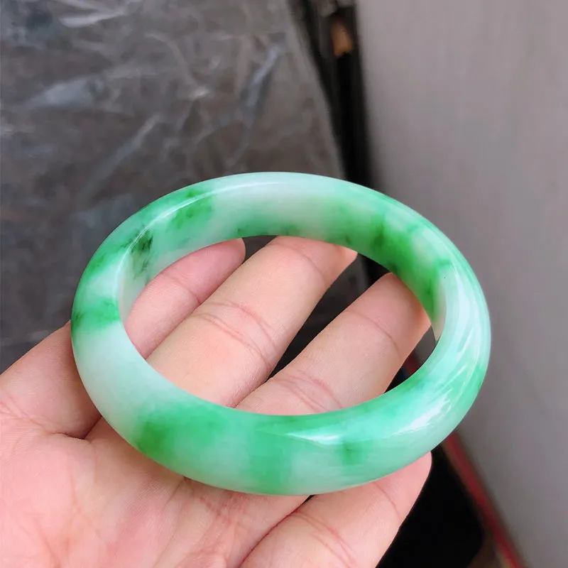 Natural Jade Bangle Jadeite Bangle Internal Diameter 56.5mm NBE084