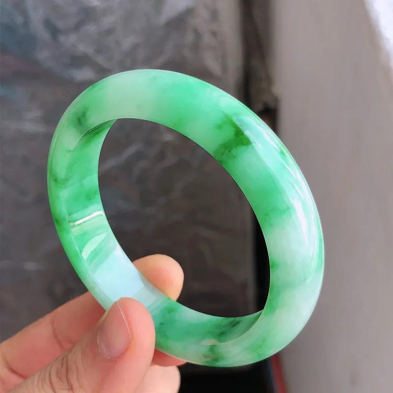 Natural Jade Bangle Jadeite Bangle Internal Diameter 56.5mm NBE084