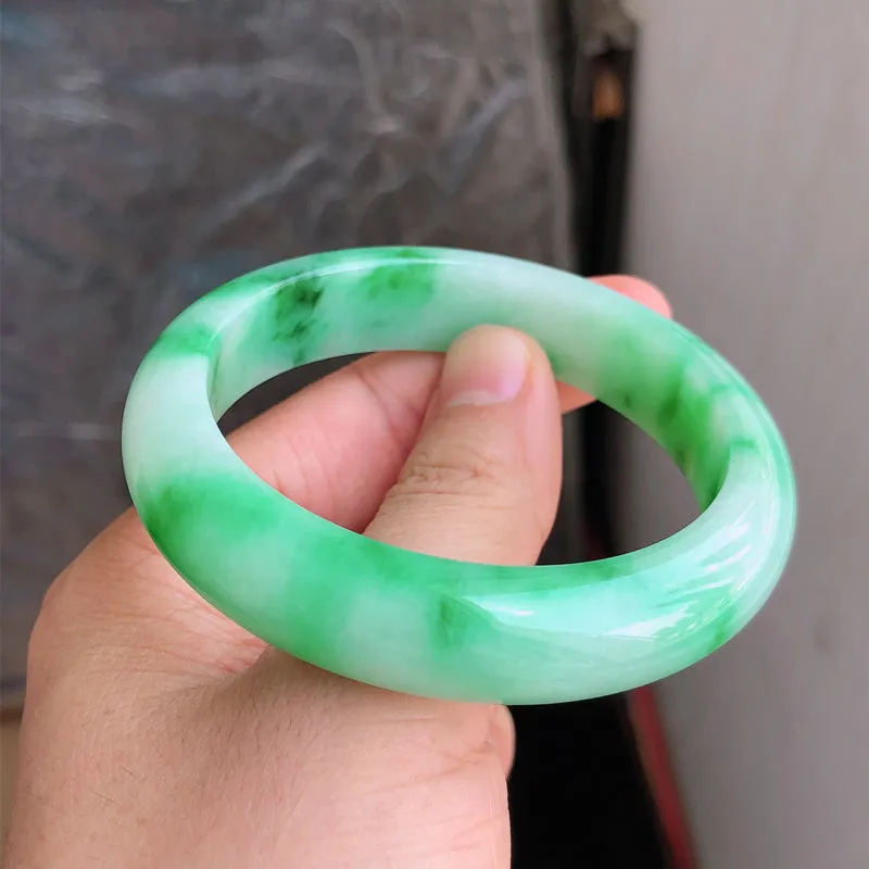 Natural Jade Bangle Jadeite Bangle Internal Diameter 56.5mm NBE084
