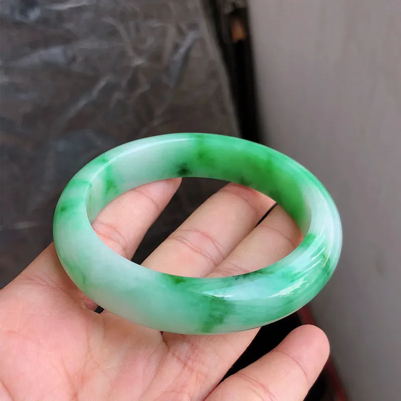 Natural Jade Bangle Jadeite Bangle Internal Diameter 56.5mm NBE084