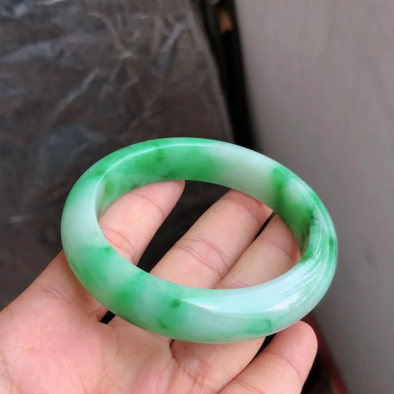 Natural Jade Bangle Jadeite Bangle Internal Diameter 56.5mm NBE084