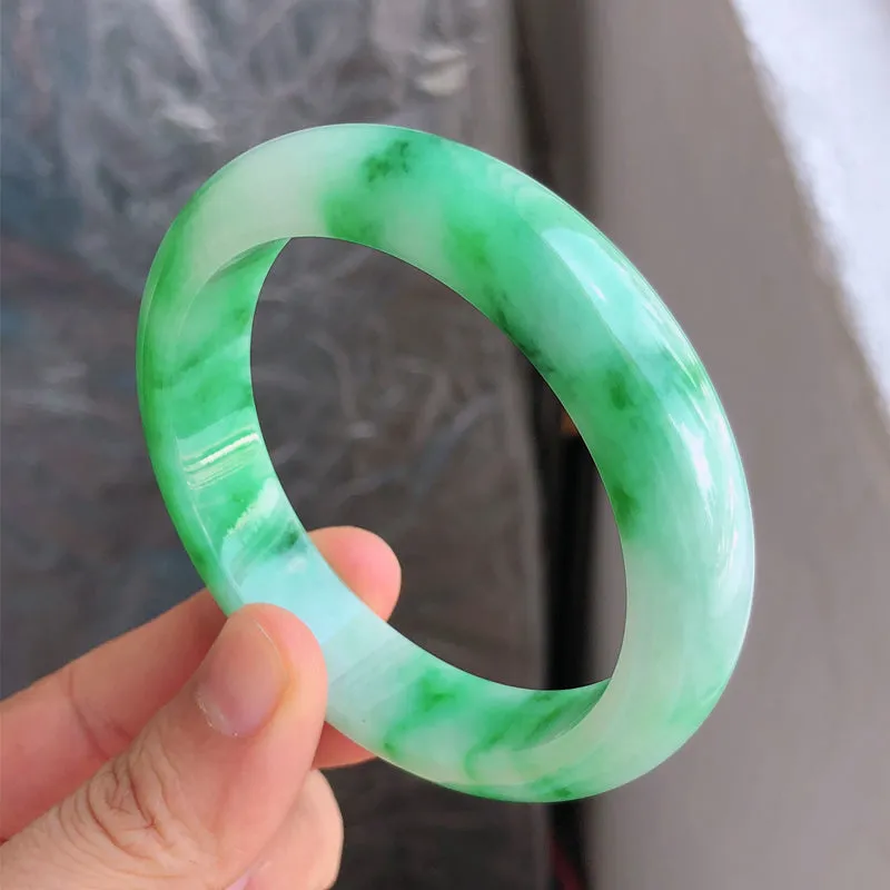 Natural Jade Bangle Jadeite Bangle Internal Diameter 56.5mm NBE084