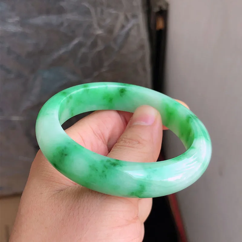 Natural Jade Bangle Jadeite Bangle Internal Diameter 56.5mm NBE084