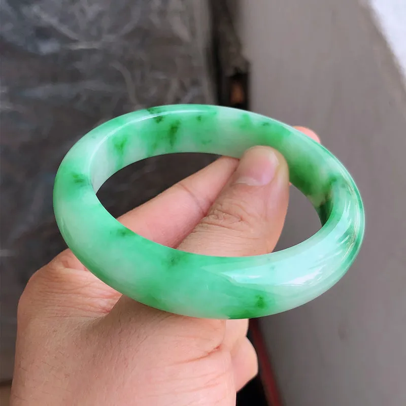 Natural Jade Bangle Jadeite Bangle Internal Diameter 56.5mm NBE084